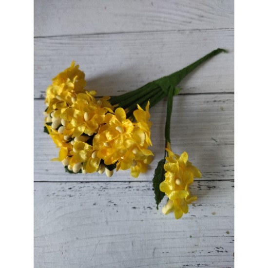 Мелкоцветковые букетики (12 шт)  цв. желтый, цена за пучок